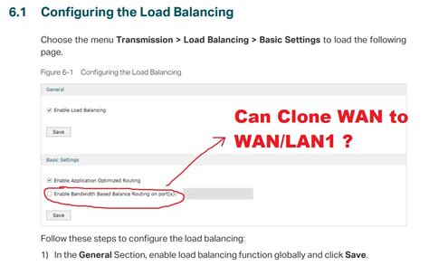 TP-Link ER605 v2.0 setup back-up internet Balancing Configurations ...