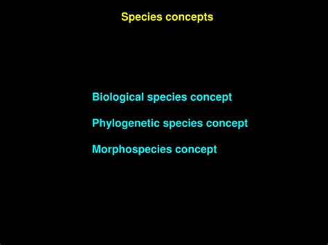 PPT - Species concept PowerPoint Presentation, free download - ID:5650349