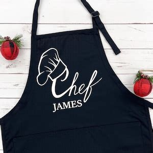 Personalized Chef Apron, Chef Apron, Gift for Chef, Personalized Kitchen Apron for Women or Men ...