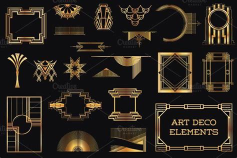 37 Art Deco Design Elements Vol.1 | Art deco design elements, Art deco design, Art deco elements