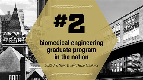 New Graduate Program Rankings: Coulter BME is No. 2 in the Nation