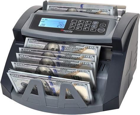 Cassida Money Counter 5520 UV and Magnetic Counterfeit Bill Detection w/ ValuCount mode to Batch ...