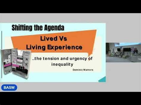 SingleDadSW Dominic Watters presents his Food Inequality Framework at BASW2022 Conference - YouTube