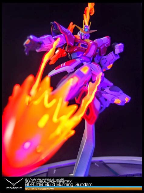 Painted Build: HGBF 1/144 Build Burning Gundam With Florescent Gloss Coat