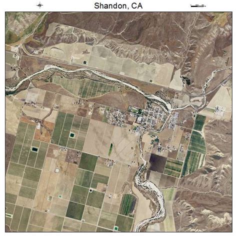 Aerial Photography Map of Shandon, CA California