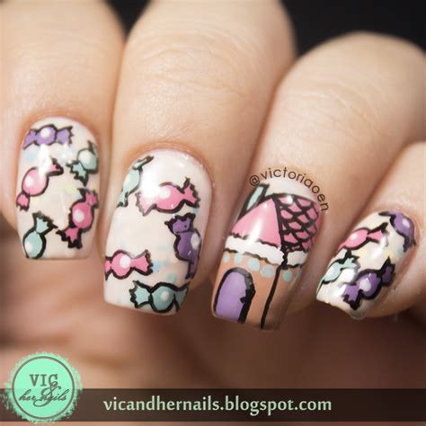 Vic and Her Nails: Digital Dozen Does Re-creation - Day 4: Hansel and Gretel by Copycat Claws