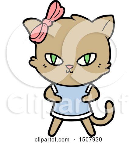 Cute Cartoon Cat by lineartestpilot #1507930