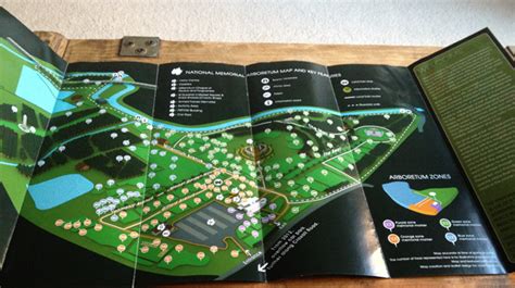 National Memorial Arboretum Map & Guidebook by Joe Leese, via Behance | Map, Guide book, Map design