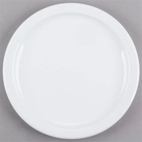 Cambro MDSPLT9148 Classic White Ceramic Ware 9" Ceramic Plate - 24/Case