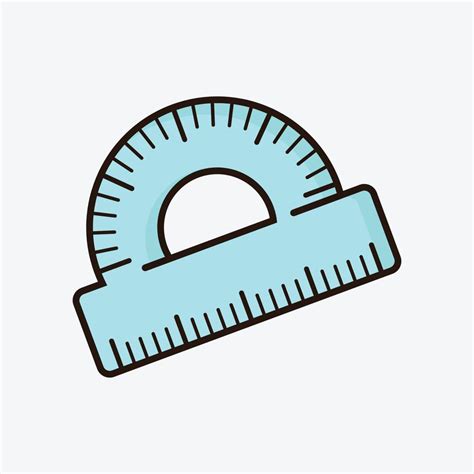 Illustration of Protractor Vector 22183068 Vector Art at Vecteezy