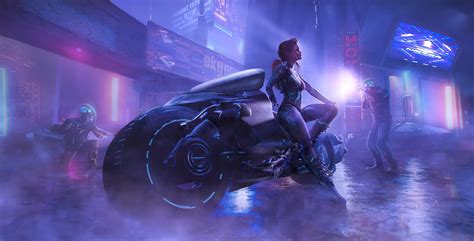 Cyberpunk Motorcycle Wallpapers - Top Free Cyberpunk Motorcycle ...