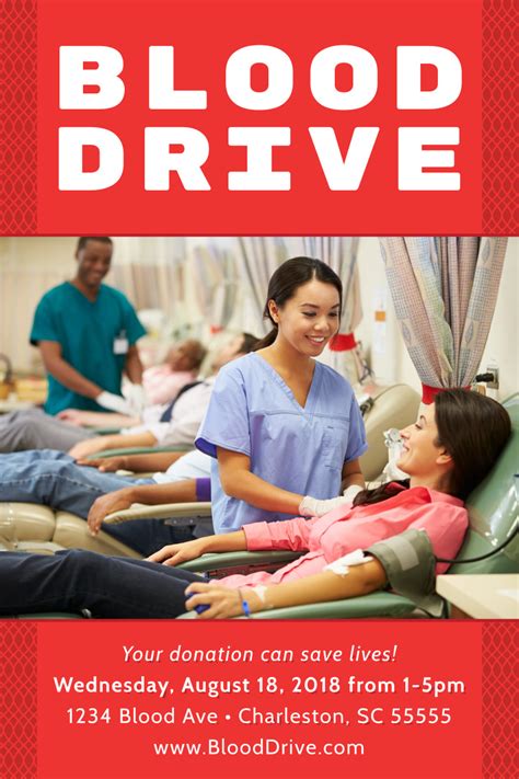 Blood Drive Poster Template | MyCreativeShop