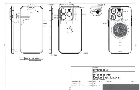 iPhone 15 Pro and 15 actual dimensions without camera bump : r/iphone