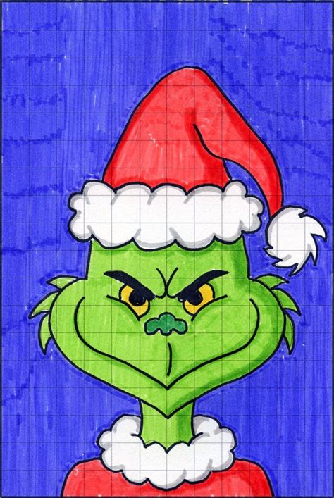 Easy How to Draw the Grinch Tutorial Video and Grinch Coloring Page ...