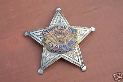 Vintage Clark County Nevada Deputy Sheriff Badge | #45430259