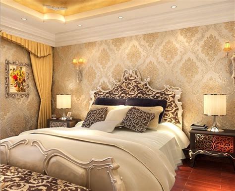 luxury high foaming classical damask wallpaper with diamond brightly ...