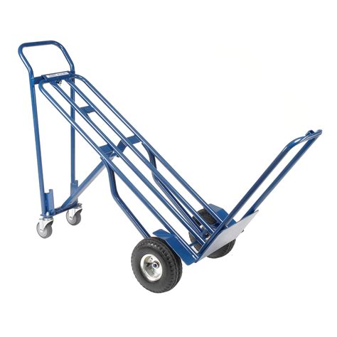 Steel 3-in-1 Convertible Hand Truck with Pneumatic Wheels 600 Lb ...