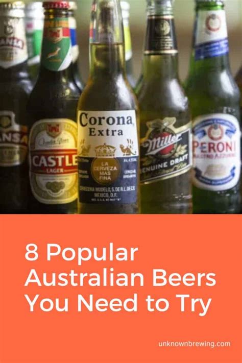 8 Popular Australian Beers You Need to Try