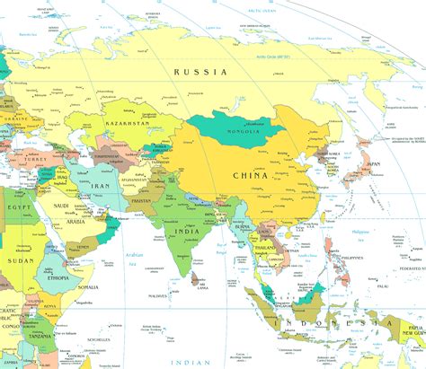 asia-map-countries-only-world-maps-with-random-2 | World Map With Countries