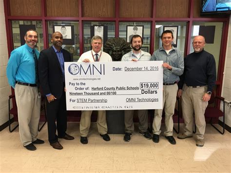 Havre de Grace High School Receives $19,000 Donation from OMNI Technologies