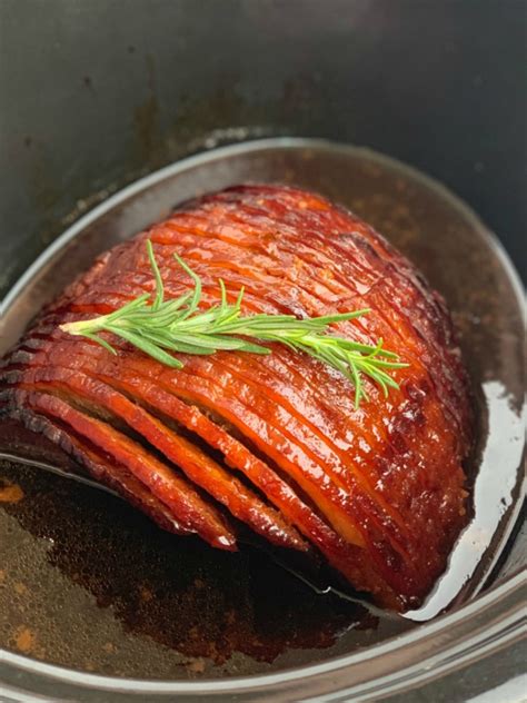 Slow Cooker Honey Glazed Ham | Ham Recipe | Boneless Ham | Crock Pot Ham Recipe | Honey glazed ...