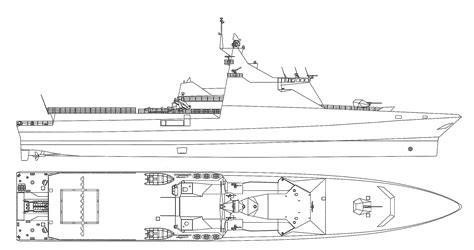 Project 22160 patrol ship Blueprint - Download free blueprint for 3D ...