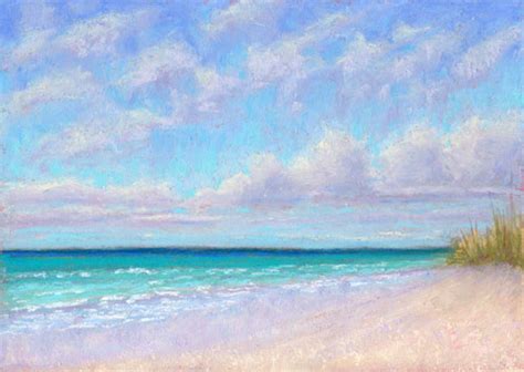 Pastel Painting: Gulf Coast Beach Florida Pastel Painting