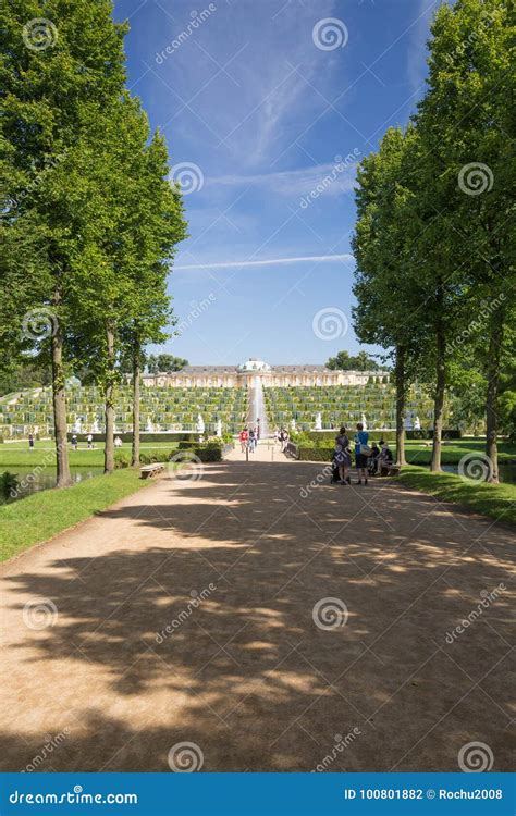 Historic Gardens and Palace Architecture in Potsdam Editorial ...