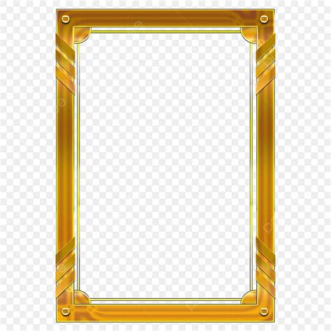 A4 Size Frame PNG Transparent, A4 Size Gold Frame Psd, A4, Size, Golden ...