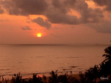 "Juhu Beach Sunset" by Gavri | Redbubble