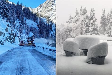 California hit with huge 'bowling ball' storm and 60 inches of snow ...