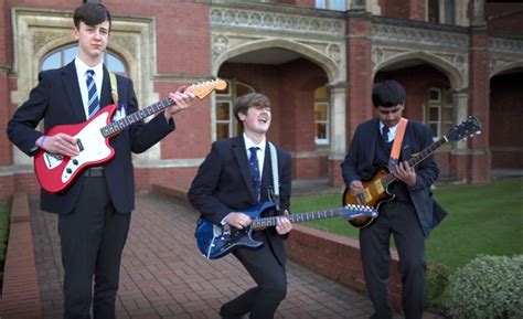 Bedford School boys give BeeGees hit Movember makeover