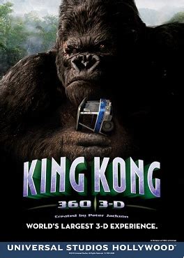 KING KONG 360 3D POSTER UNIVERSAL HOLLYWOOD - DRIVE-IN-SANITY