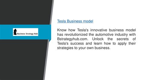 PPT - Tesla Business Model Bstrategyhub.com PowerPoint Presentation, free download - ID:12367804