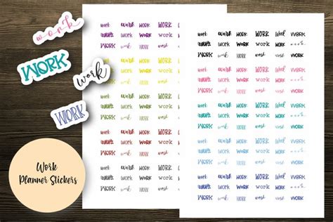 Work Planner Stickers