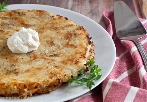 Swiss Potato Rosti With Salt And Vinegar - What A Girl Eats