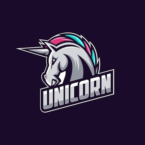 Premium Vector | Unicorn logo design vector