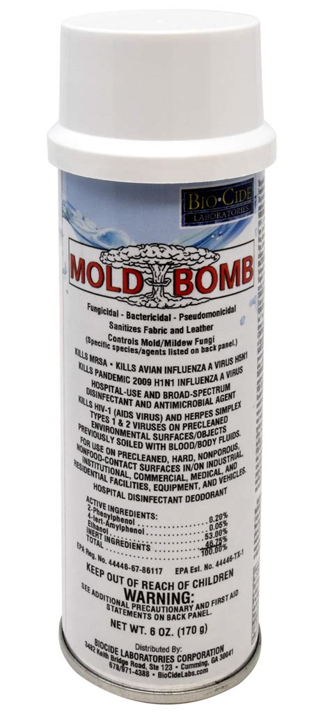 Mold Bomb Fogger | Kills Mold, Mildew and Fungi in One Treatment | EPA Registered, Easy and Safe ...