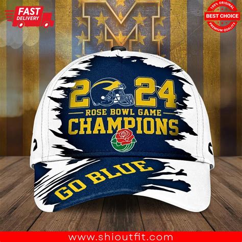 Michigan Rose Bowl Game Champions 2024 Classic Cap - Shioutfit