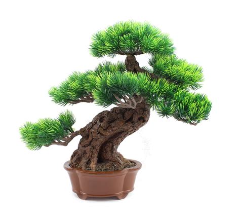 Japanese Bonsai Tree Fake Potted Plants House Plants for Bathroom Home Kitchen Office Bookshelf ...