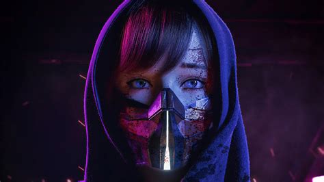 Cyberpunk Girl With Mask Digital Art by Vuong - Pixels