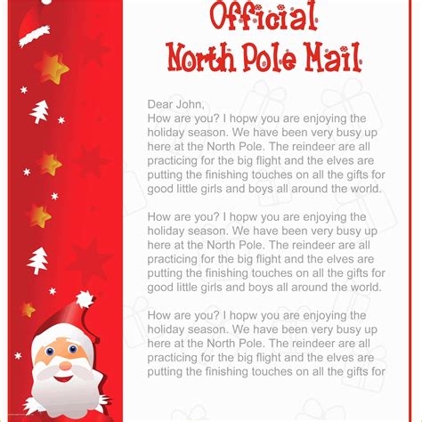 Letter to Santa Template Free Printable Of 7 Best Of Free Printable Santa Letters Templates ...