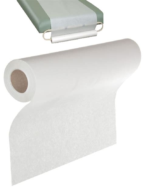 18" x 225' Medline White Exam Table Paper on a Roll - Smooth - GBE Packaging Supplies ...