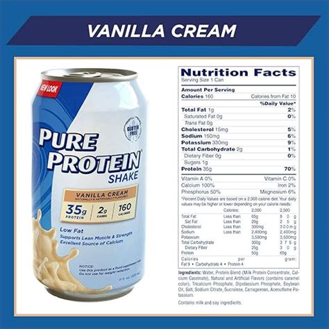 Pure Protein Powder Nutrition Label - Label Ideas