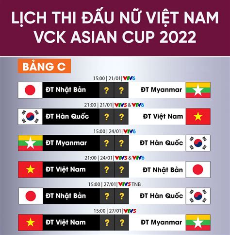 Lich Thi Dau Asian Cup 2024 Viet Nam - Image to u