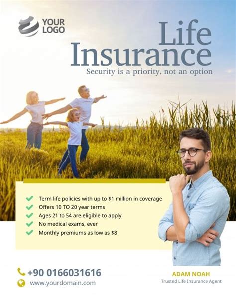 Life Insurance Flyer Poster | PosterMyWall | Life insurance marketing, Life insurance agent ...