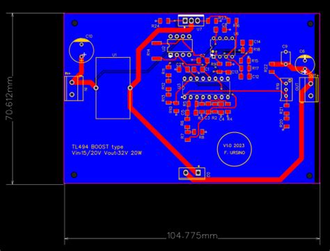 Boost converter TL494 - OSHWLab