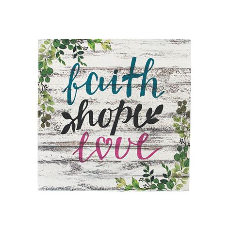 Faith Hope Love Wall Art - Home Decor - 1 Piece - Walmart.com - Walmart.com