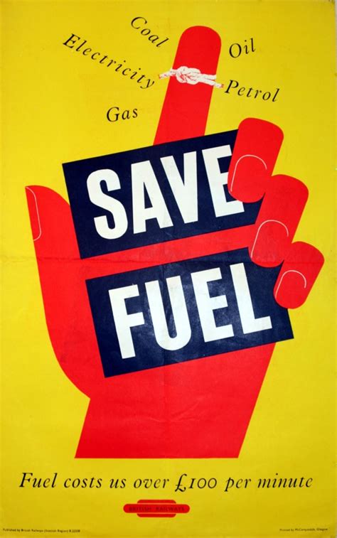 Original Vintage Posters -> Propaganda Posters -> Save Fuel - AntikBar