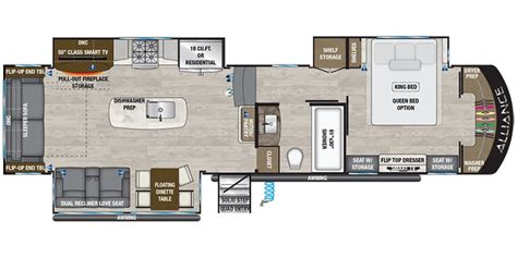 Alliance 5th Wheel Floor Plans